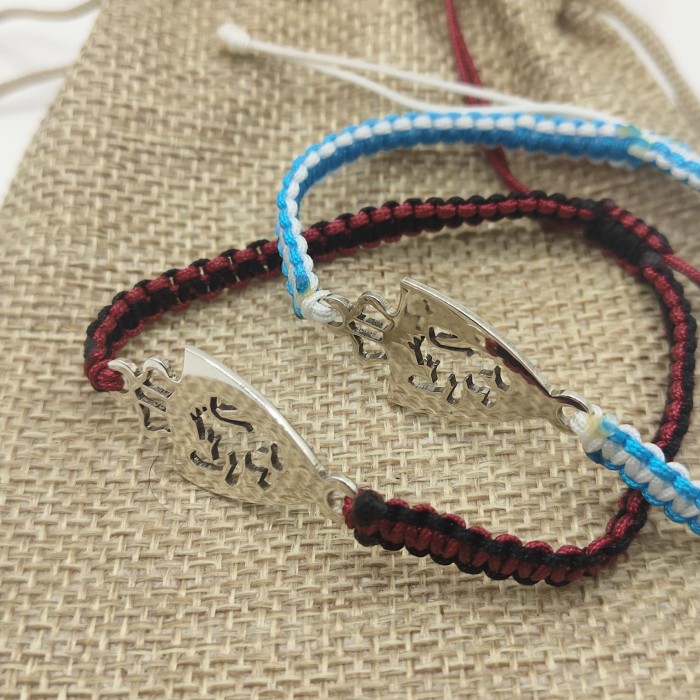 Imagen 3 de Pulsera trenzada con escudo de fútbol