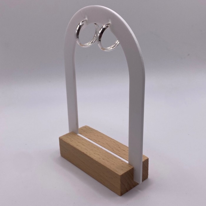 Imagen de Pendientes de aros en plata de ley